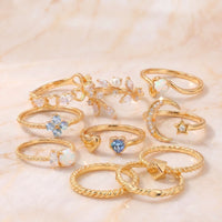 Estela | set de anillos cielo estrellado