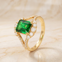 Yolanda | anillo aura verde