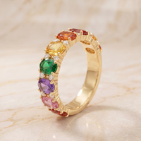 Isabel | anillo arcoíris de cristales
