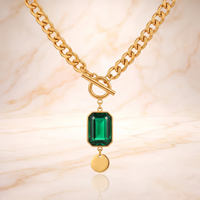 Hilda | collar destello verde