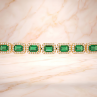 Cintia | pulsera destello verde
